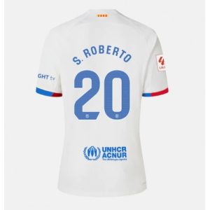 Barcelona Fotballdrakt Dame Sergi Roberto #20 Bortetrøye 2023-24 Kortermet