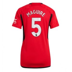 Manchester United Fotballdrakt Dame Harry Maguire #5 Hjemmetrøye 2023-24 Kortermet