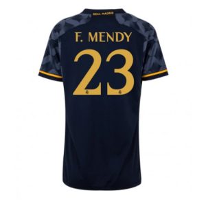 Real Madrid Fotballdrakt Dame Ferland Mendy #23 Bortetrøye 2023-24 Kortermet