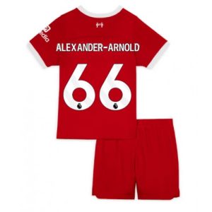 Liverpool Fotballdrakt Barn Alexander-Arnold #66 Hjemmedrakt 2023-24 Kortermet (+ Korte bukser)