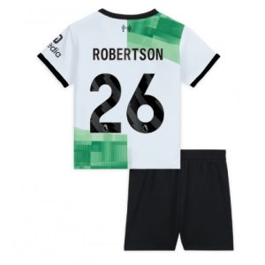 Liverpool Fotballdrakt Barn Andrew Robertson #26 Bortedrakt 2023-24 Kortermet (+ Korte bukser)