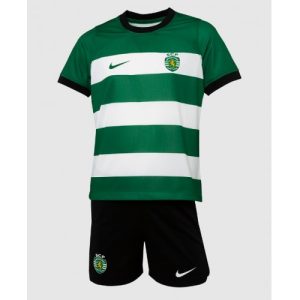 Sporting CP Fotballdrakt Barn Hjemmedrakt 2023-24 Kortermet (+ Korte bukser)