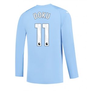 Manchester City Fotballdrakt Herre Jeremy Doku #11 Hjemmedrakt 2023-24 Langermet