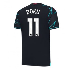 Manchester City Fotballdrakt Herre Jeremy Doku #11 Tredjedrakt 2023-24 Kortermet