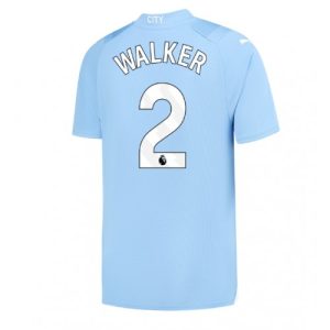 Manchester City Fotballdrakt Herre Kyle Walker #2 Hjemmedrakt 2023-24 Kortermet