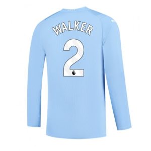 Manchester City Fotballdrakt Herre Kyle Walker #2 Hjemmedrakt 2023-24 Langermet