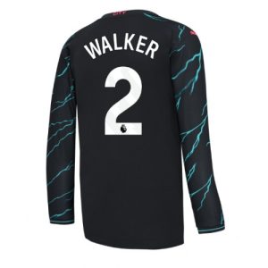 Manchester City Fotballdrakt Herre Kyle Walker #2 Tredjedrakt 2023-24 Langermet