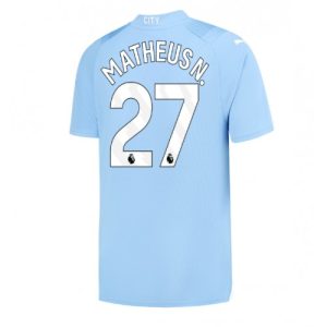 Manchester City Fotballdrakt Herre Matheus Nunes #27 Hjemmedrakt 2023-24 Kortermet