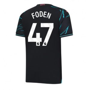 Manchester City Fotballdrakt Herre Phil Foden #47 Tredjedrakt 2023-24 Kortermet