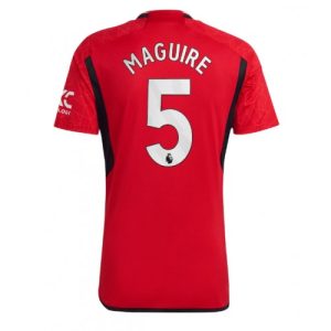 Manchester United Fotballdrakt Herre Harry Maguire #5 Hjemmedrakt 2023-24 Kortermet