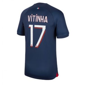 Paris Saint-Germain Fotballdrakt Herre Vitinha Ferreira #17 Hjemmedrakt 2023-24 Kortermet