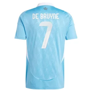 EM 2024 Belgia Kevin De Bruyne #7 Bortedrakt Herre Kortermet Fotballdrakt