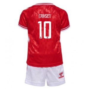 EM 2024 Danmark Christian Eriksen #10 Hjemmedrakt Barn Fotballdraktsett