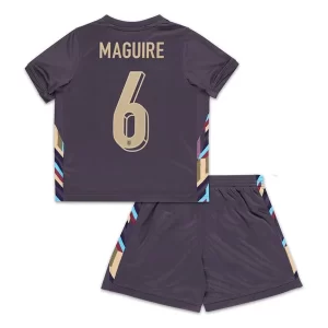 EM 2024 England Harry Maguire #6 Bortedrakt Barn Fotballdraktsett