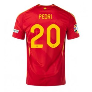 Billige EM 2024 Spania Pedri Gonzalez #20 Hjemmedrakt Herre Kortermet Fotballdrakt