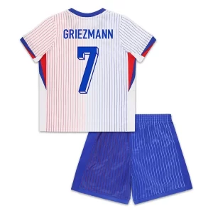 EM 2024 Frankrike Antoine Griezmann #7 Bortedrakt Barn Fotballdraktsett