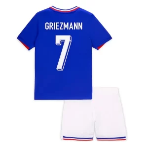 EM 2024 Frankrike Antoine Griezmann #7 Hjemmedrakt Barn Fotballdraktsett