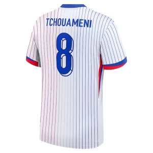 EM 2024 Frankrike Aurelien Tchouameni #8 Bortedrakt Herre Kortermet Fotballdrakt