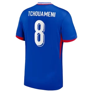 EM 2024 Frankrike Aurelien Tchouameni #8 Hjemmedrakt Herre Kortermet Fotballdrakt