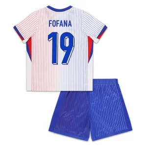 EM 2024 Frankrike Fofana #19 Bortedrakt Barn Fotballdraktsett