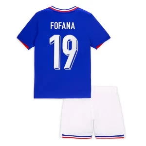 EM 2024 Frankrike Fofana #19 Hjemmedrakt Barn Fotballdraktsett