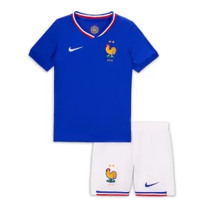 EM 2024 Frankrike Hjemmedrakt Barn Fotballdraktsett