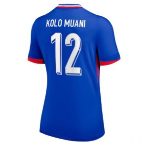 EM 2024 Frankrike Kolo Muani #12 Hjemmedrakt Dame Kortermet Fotballdrakt