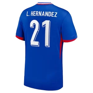 EM 2024 Frankrike Lucas Hernandez #21 Hjemmedrakt Herre Kortermet Fotballdrakt