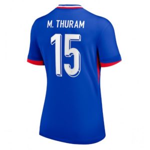EM 2024 Frankrike Marcus Thuram #15 Hjemmedrakt Dame Kortermet Fotballdrakt