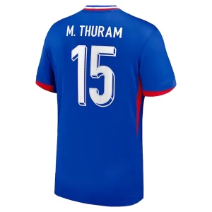 EM 2024 Frankrike Marcus Thuram #15 Hjemmedrakt Herre Kortermet Fotballdrakt