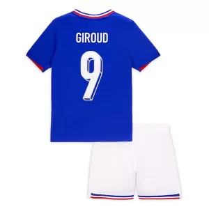 EM 2024 Frankrike Olivier Giroud #9 Hjemmedrakt Barn Fotballdraktsett