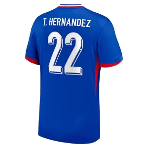 EM 2024 Frankrike Theo Hernandez #22 Hjemmedrakt Herre Kortermet Fotballdrakt