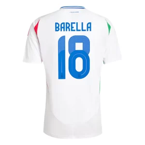 EM 2024 Italia Barella #18 Bortedrakt Herre Kortermet Fotballdrakt