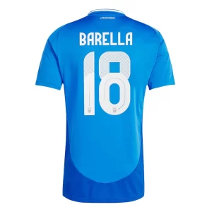 EM 2024 Italia Barella #18 Hjemmedrakt Herre Kortermet Fotballdrakt