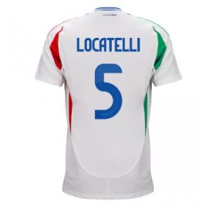 EM 2024 Italia Manuel Locatelli #5 Bortedrakt Herre Kortermet Fotballdrakt