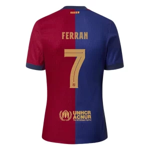 Kjøpe 2024-2025 FC Barcelona Hjemmedrakt Ferran Torres #7 Herre Kortermet Fotballdrakt