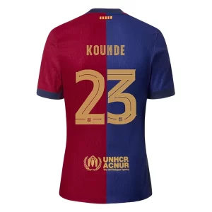 Kjøpe 2024-2025 FC Barcelona Hjemmedrakt Jules Kounde #23 Herre Kortermet Fotballdrakt