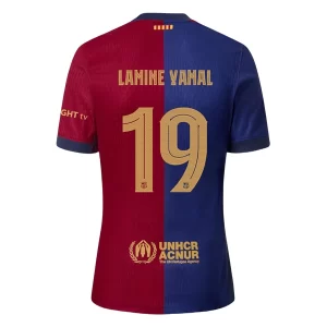 Kjøpe 2024-2025 FC Barcelona Hjemmedrakt Lamine Yamal #19 Herre Kortermet Fotballdrakt