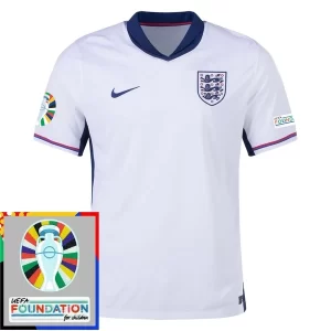 Kjøpe EM 2024 England Hjemmedrakt Herre Kortermet Fotballdrakt Patch