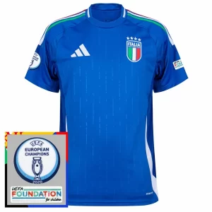 Kjøpe EM 2024 Italia Hjemmedrakt Herre Kortermet Fotballdrakt Patch