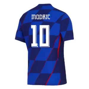 Kjøpe EM 2024 Kroatia Bortedrakt Kroatia Luka Modric #10 Herre Kortermet Fotballdrakt