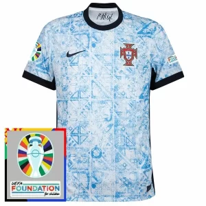 Kjøpe EM 2024 Portugal Bortedrakt Herre Kortermet Fotballdrakt Patch