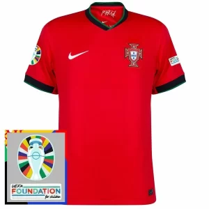 Kjøpe EM 2024 Portugal Hjemmedrakt Herre Kortermet Fotballdrakt Patch