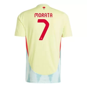 Kjøpe EM 2024 Spania Bortedrakt Alvaro Morata #7 Herre Kortermet Fotballdrakt