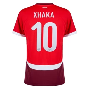 Kjøpe EM 2024 Sveits Hjemmedrakt Granit Xhaka #10 Herre Kortermet Fotballdrakt